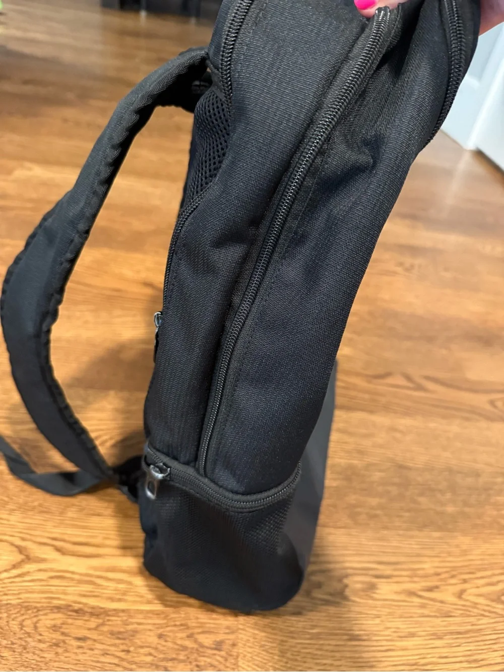 Nike Black Backpack with White Swoosh